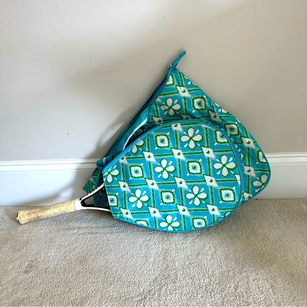 Floral Patterned Tennis Bag